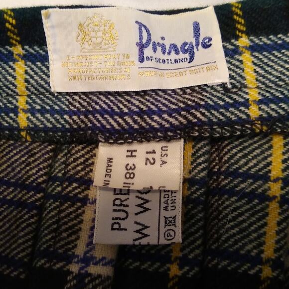 Pringle women's size 12 vintage wrap pure wool skirt. Preppy Made in Scotland - Picture 4 of 8